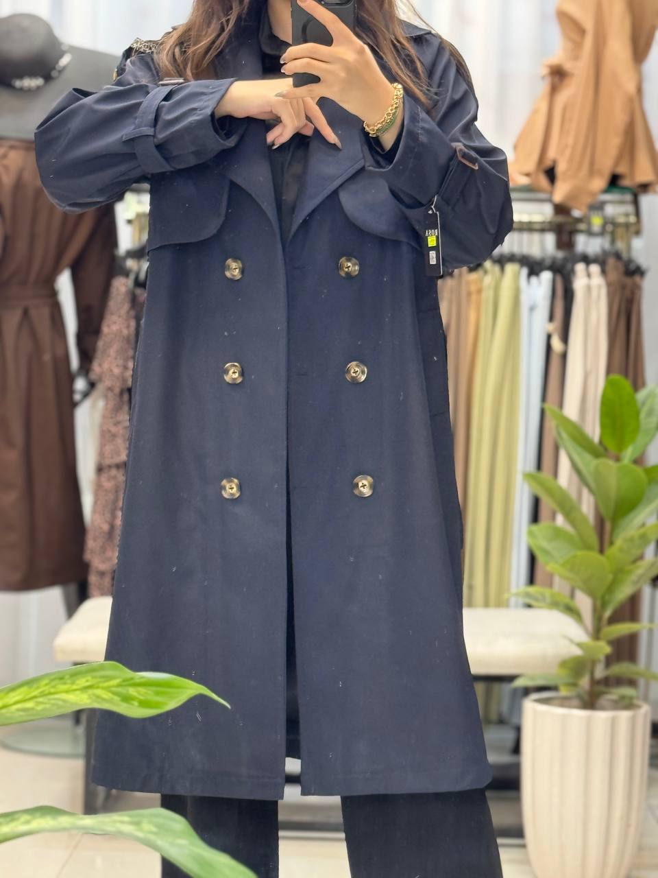 photo_2025-12-22_15-09-54 خرید فروش قیمت بارانی بارونی بلند با آستر جلو دکمه دار